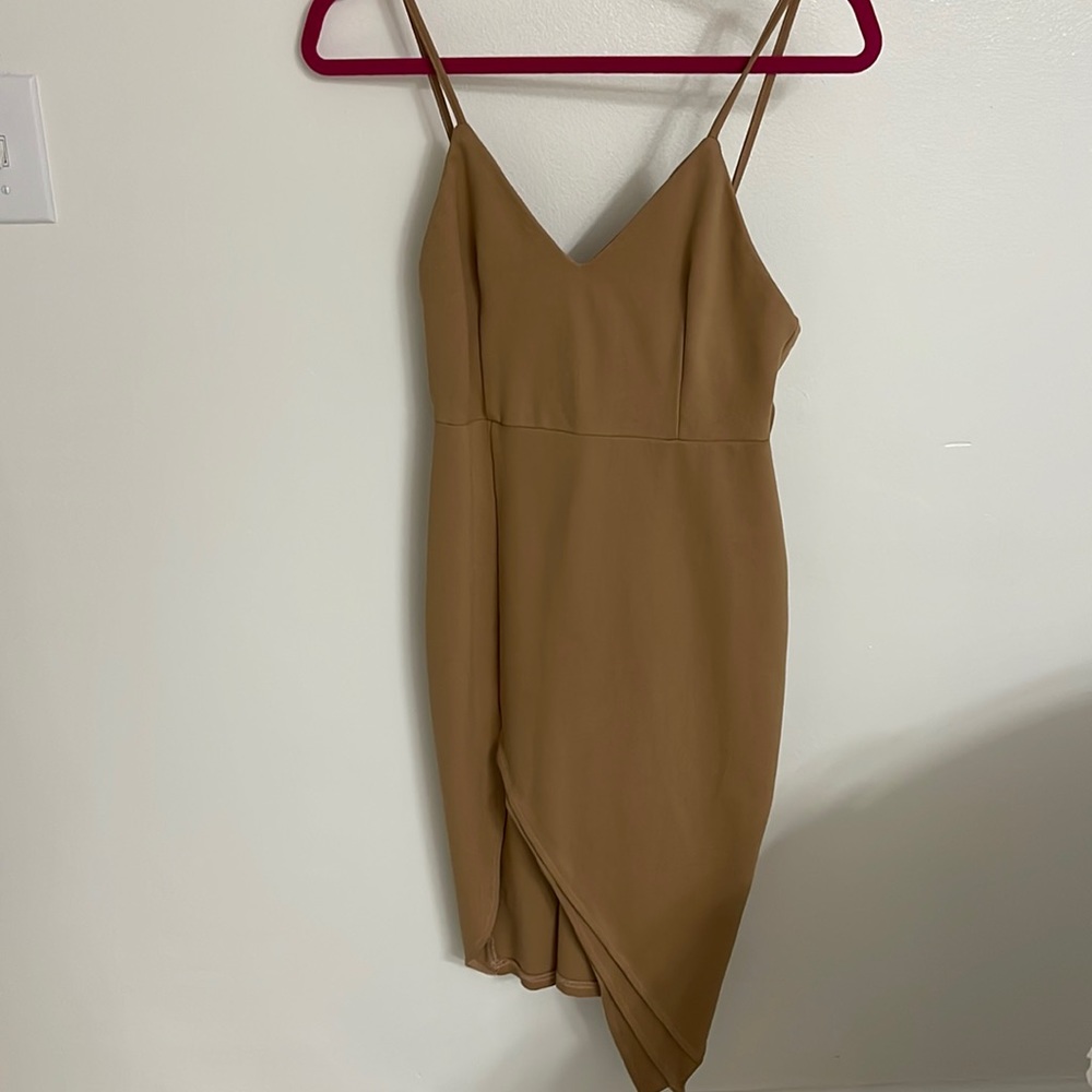 About us high slit dress